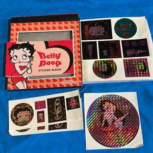 Betty Boop stickers with album